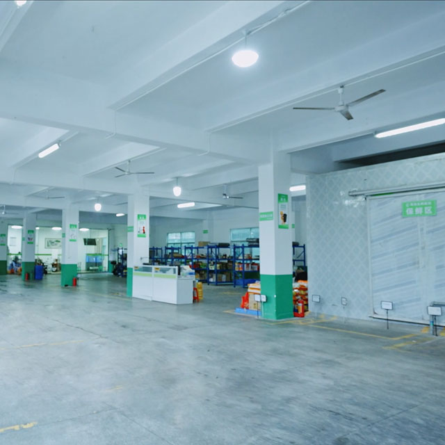 配送中心公司環(huán)境粵崗蔬菜配送